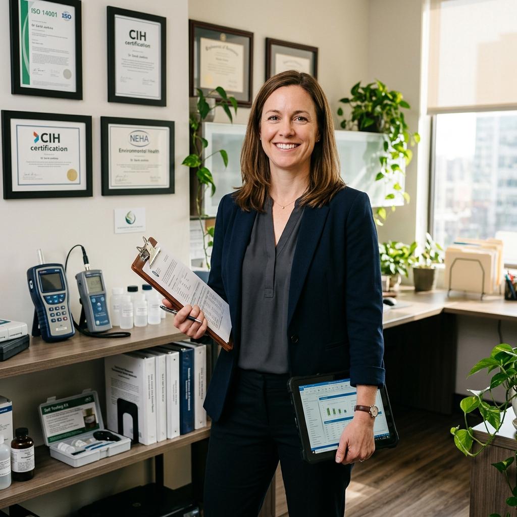 Environmental health expert with certifications